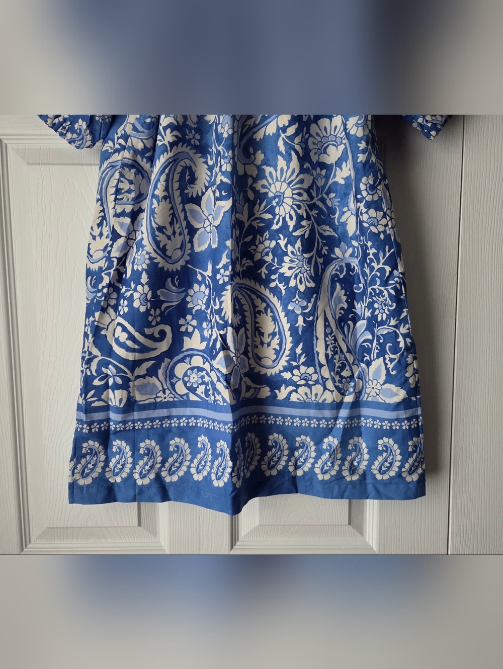 NWOT Karen Kane Puff Sleeve Cotton Peasant Dress Size XS - Picture 9 of 12